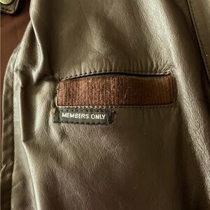 Vintage leather Members Only jacket